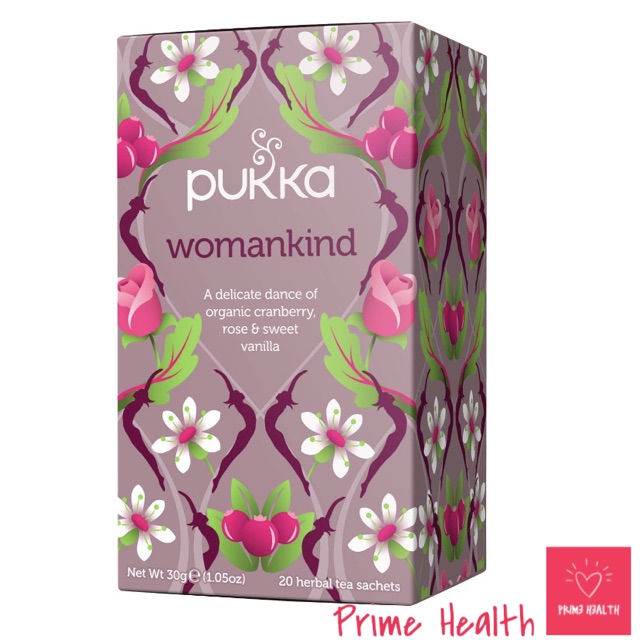 Pukka Womankind Tea Organic Cranberry, Rose, Vanilla 20 Teabags