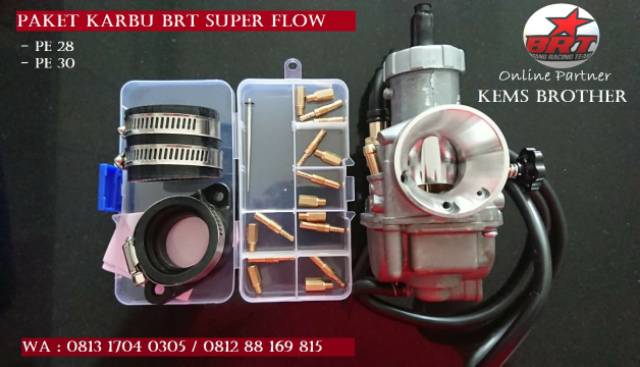 Super Flow BRT Karburator Karbu SF28 dan SF 30