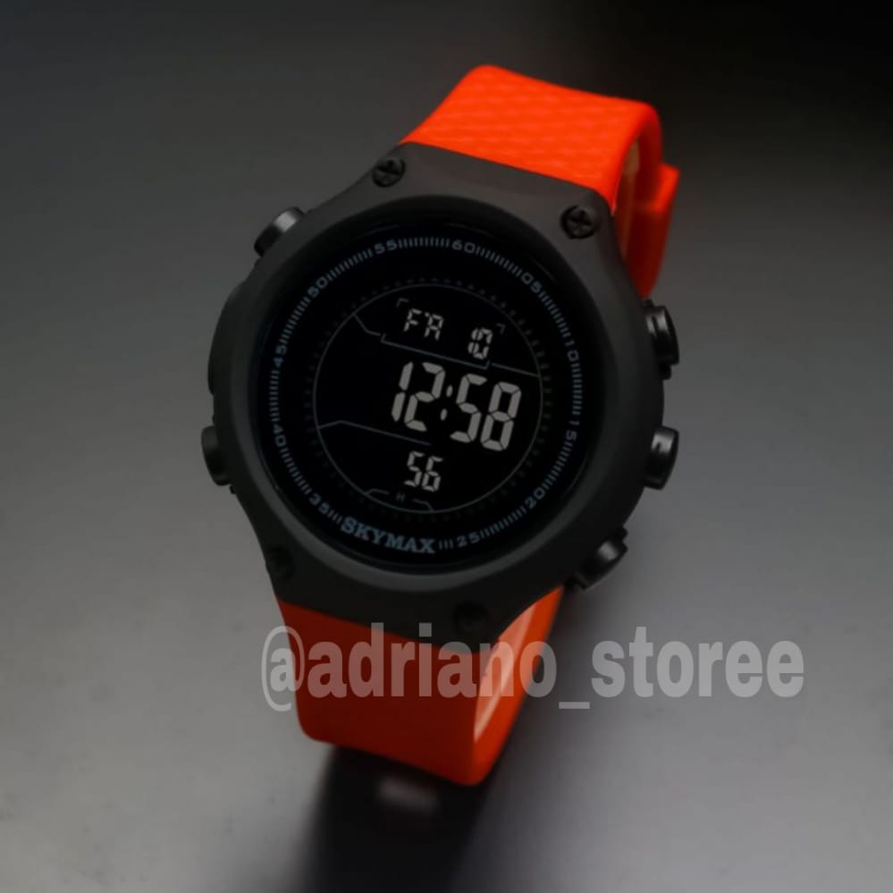 Jam tangan skymax Original merah couple water resist ( anti air )