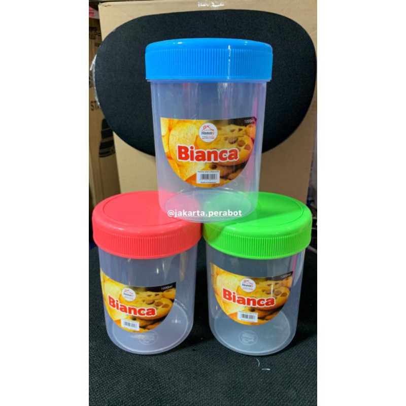 Hommy-Toples Bianca 1000 ml / Toples Makanan / Toples Kue