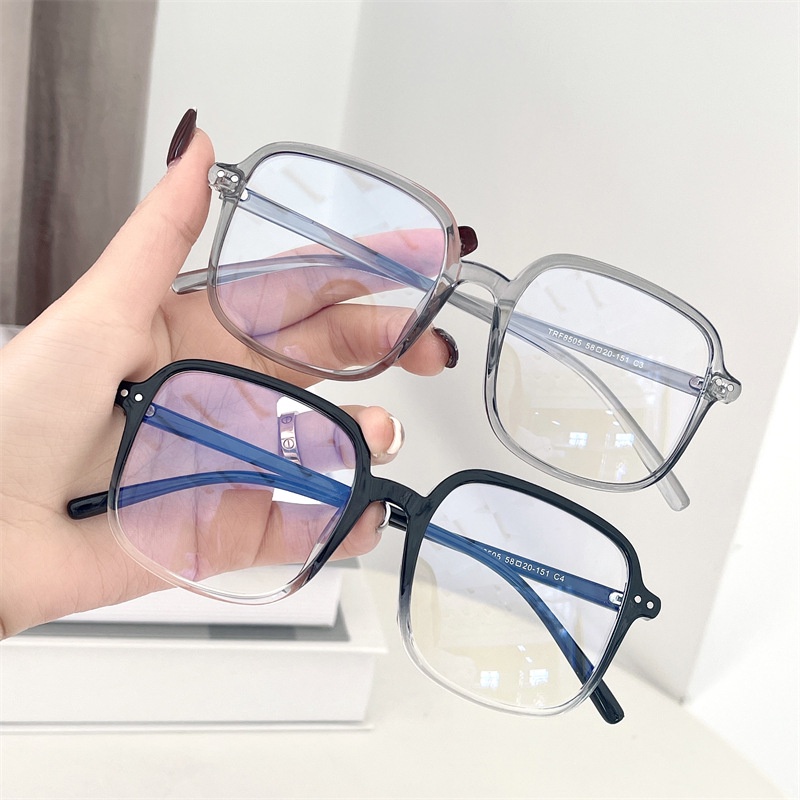 （YUZHU）COD INS Fashion Square Frame Kacamata Anti Cahaya Biru untuk Wanita