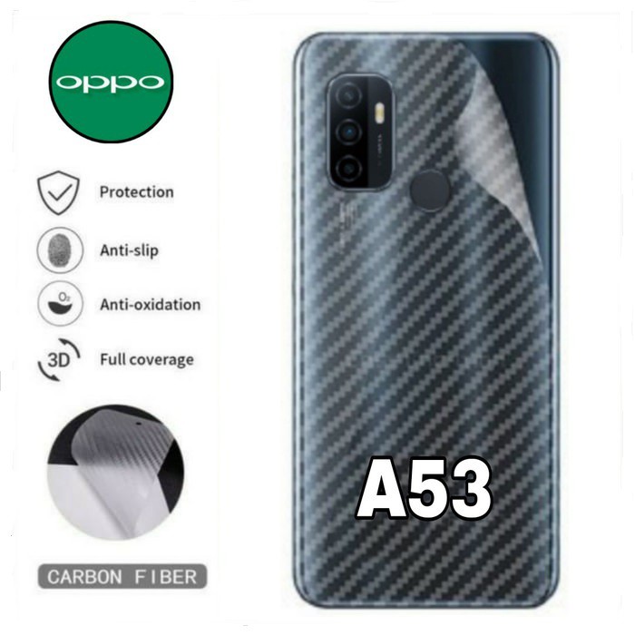 Garskin Oppo A53 Carbon Skin Handphone Transparant Oppo A53