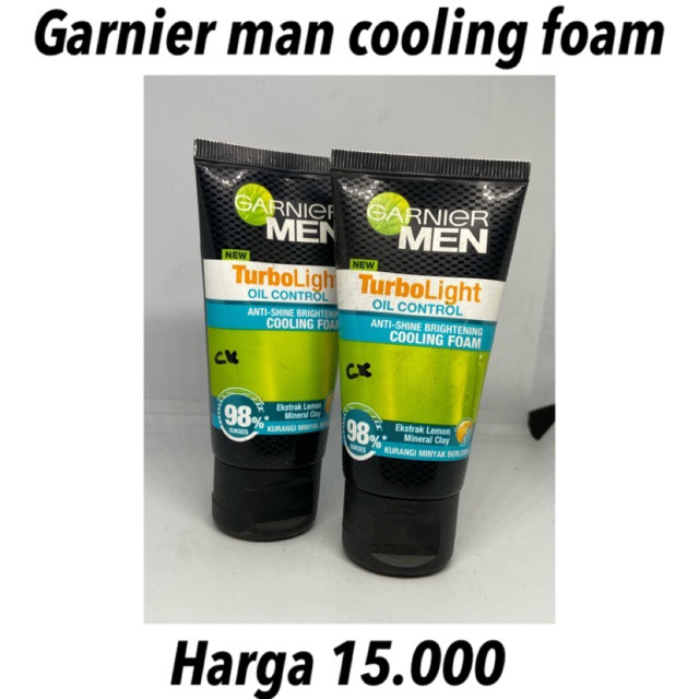 [ 100 ml ] all series - garnier men turbo light oil control cooling scrub - garnier men turbo light oil control icy scrub