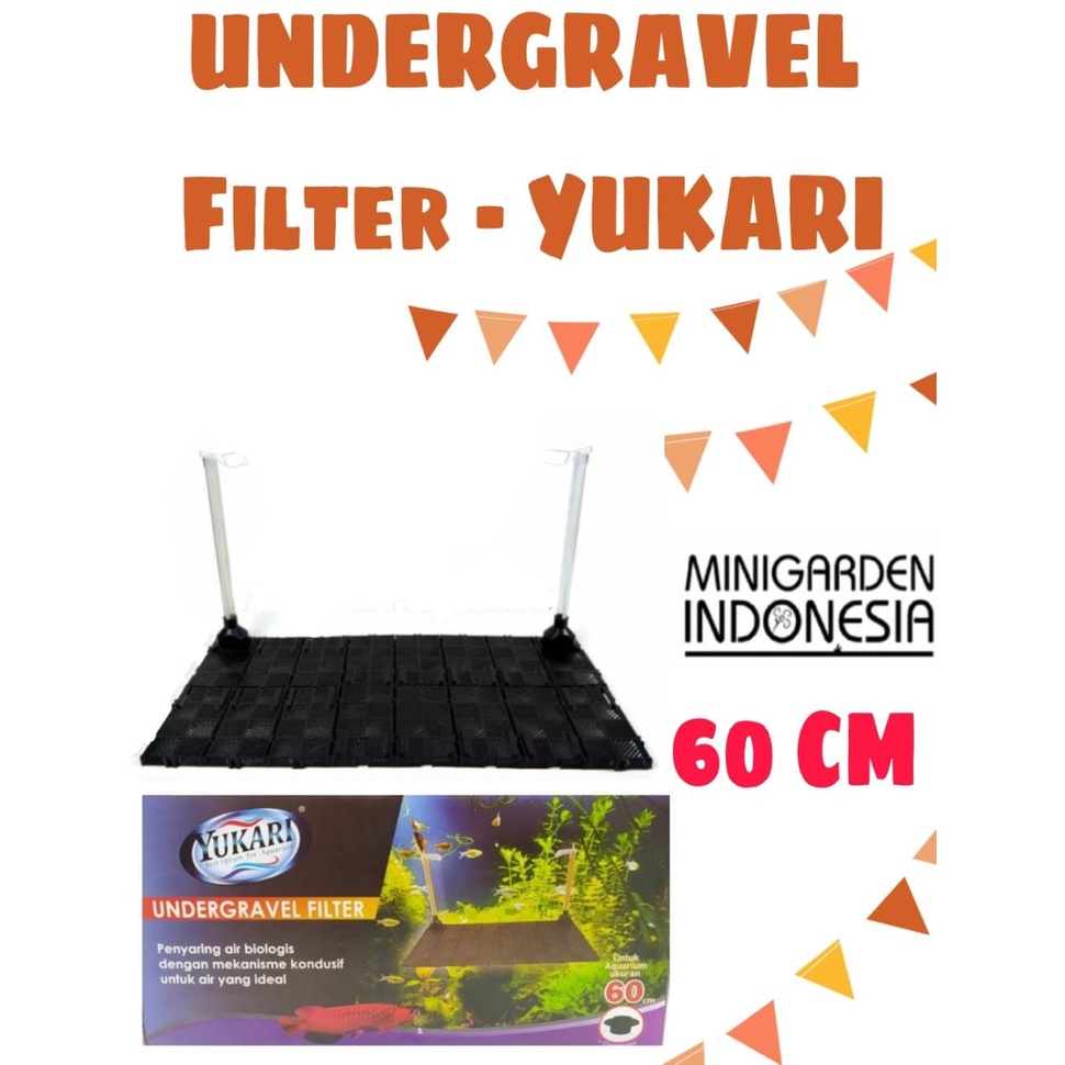 YUKARI UNDERGRAVEL FILTER 60 CM DASAR BAWAH TANAH AQUARIUM AQUASCAPE