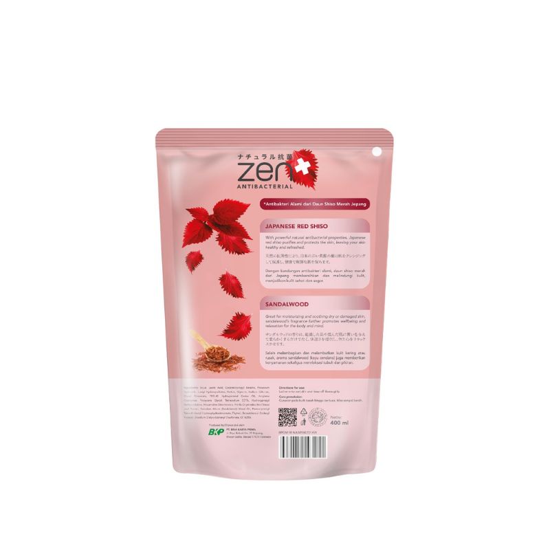 SABUN MANDI CAIR ZEN ANTI BACTERIAL 400 ML / SABUN MANDI CAIR /  ZEN SABUN MANDI