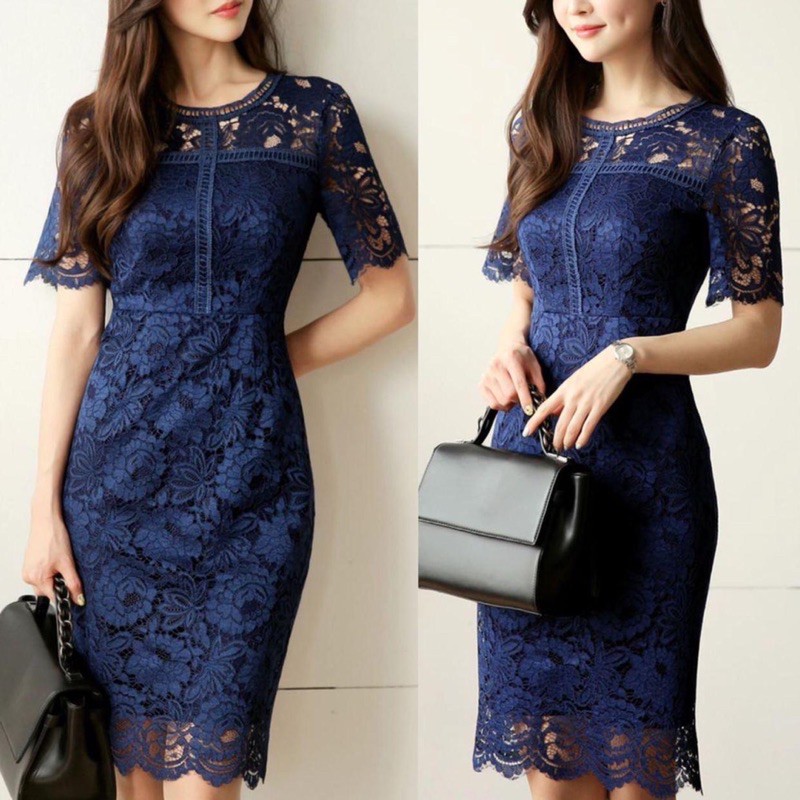 GRACIA LACE DRESS KOREAN VINTAGE CASUAL