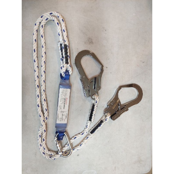 Haidar - Double Hook Karmantel Lanyard - Haidar Karmantel Rope with Energy Absorber.