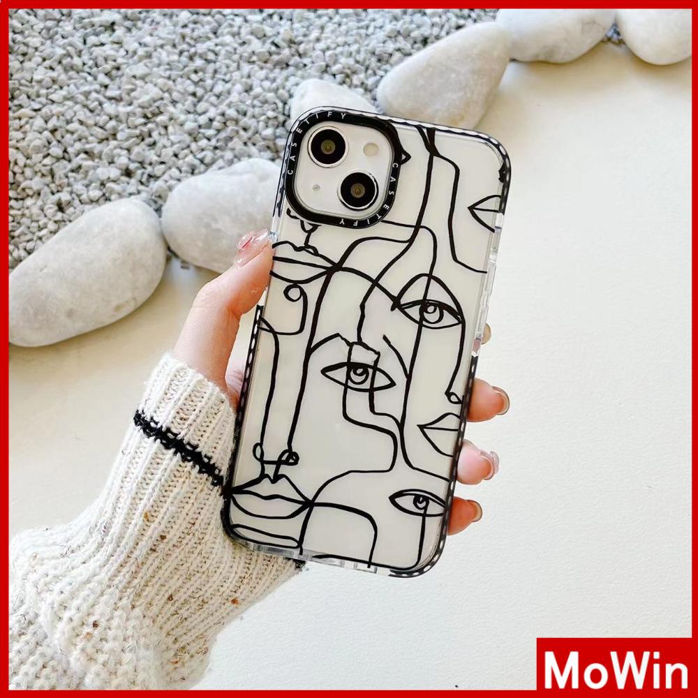 iPhone Case Silicone Soft Case Clear Case Thickened Shockproof Protection Camera Abstract Art Compatible For iPhone 11 iPhone 13 Pro Max iPhone 12 Pro Max iPhone 7 Plus iPhone xr