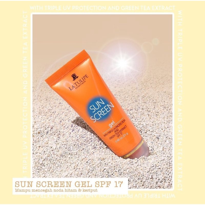 ☀️cahaya acc☀️ sunscrean gel latulip