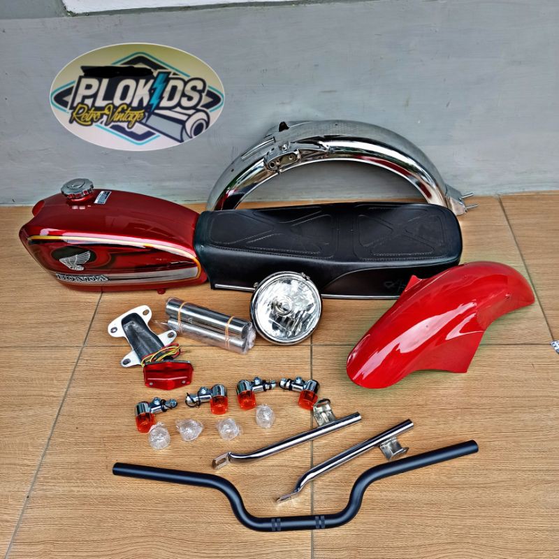 Paket body cb 100 125- Tangki CB - Jok CB - Stoplamp CB