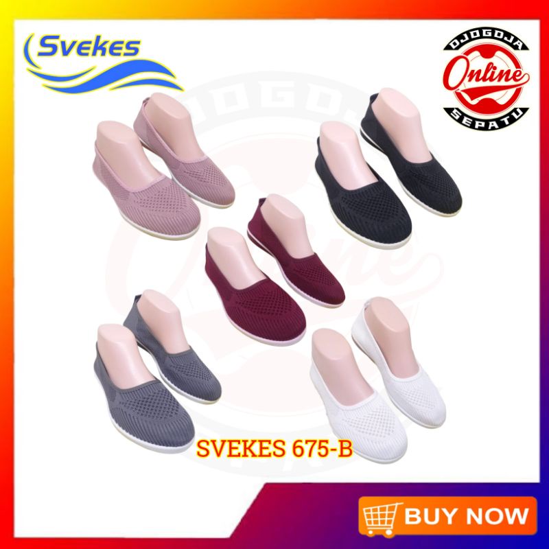 [Import] SVEKES Sepatu Rajut Ballet/Slip On Wanita