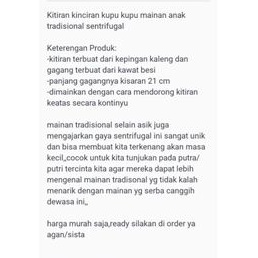 mainan anak tradisional kupu kupu putar