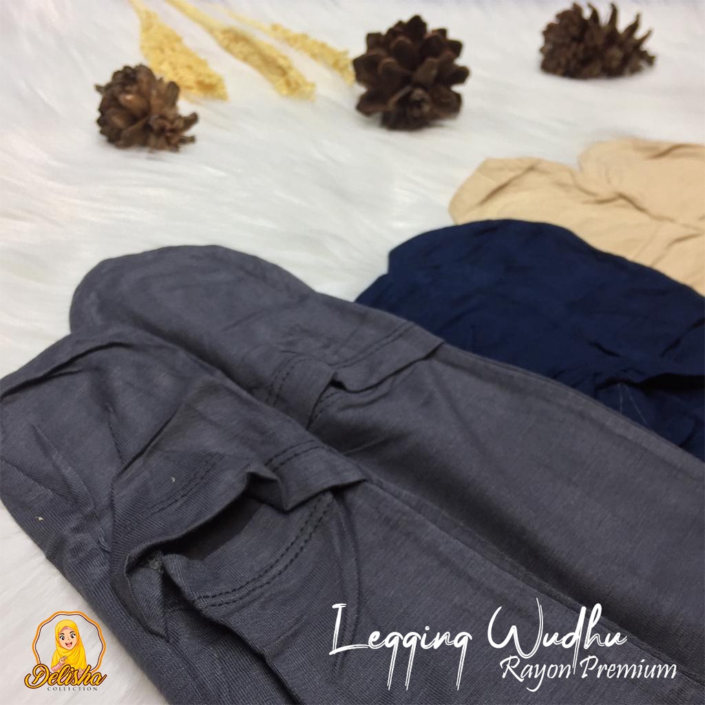 Leggings Wudhu Wanita Standard dan Jumbo Rayon Premium By : Islah / Leging Wudhu Kaos Premium / Legging Wudu Kaos Fashion Muslim Basic Premium