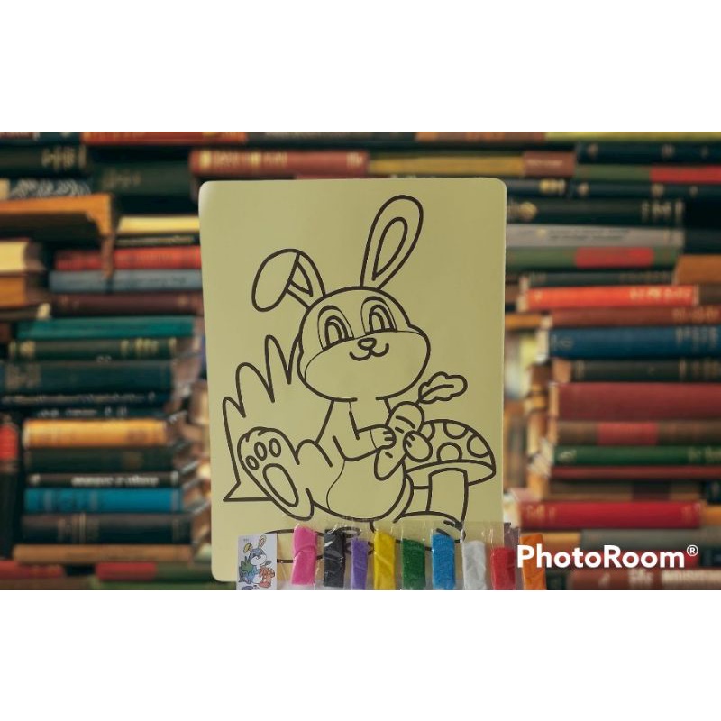 Buku mewarnai dengan pasir || buku mewarnai || buku murah || buku anak