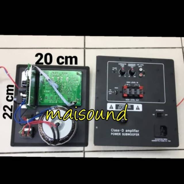 Jual POWER KIT SUBWOOFER CLASS D 22 X 20 CM MURAH Shopee Indonesia