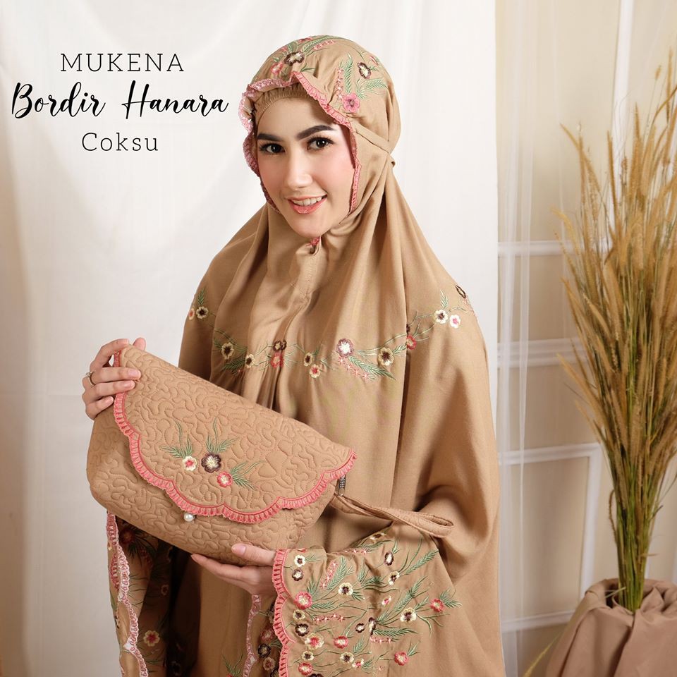 MUKENA DEWASA BORDIR LANGSUNG HANARA