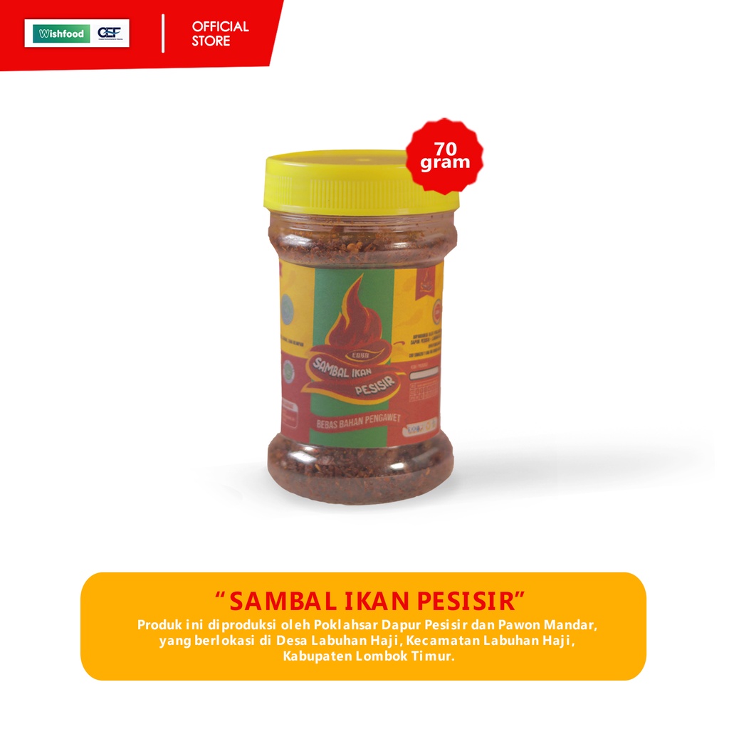 

Sambal Ikan Pesisir Produk Nelayan Labuhan Haji Sambel Sambal Ikan Cakalang Sambal Lombok Sambel Instan Sambel Lombok Tanpa Pengawet Original 100%