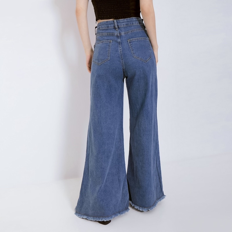 VIERLIN - Jeans 5993 - HIGHWAIST WIDELEG LOOSE JEANS