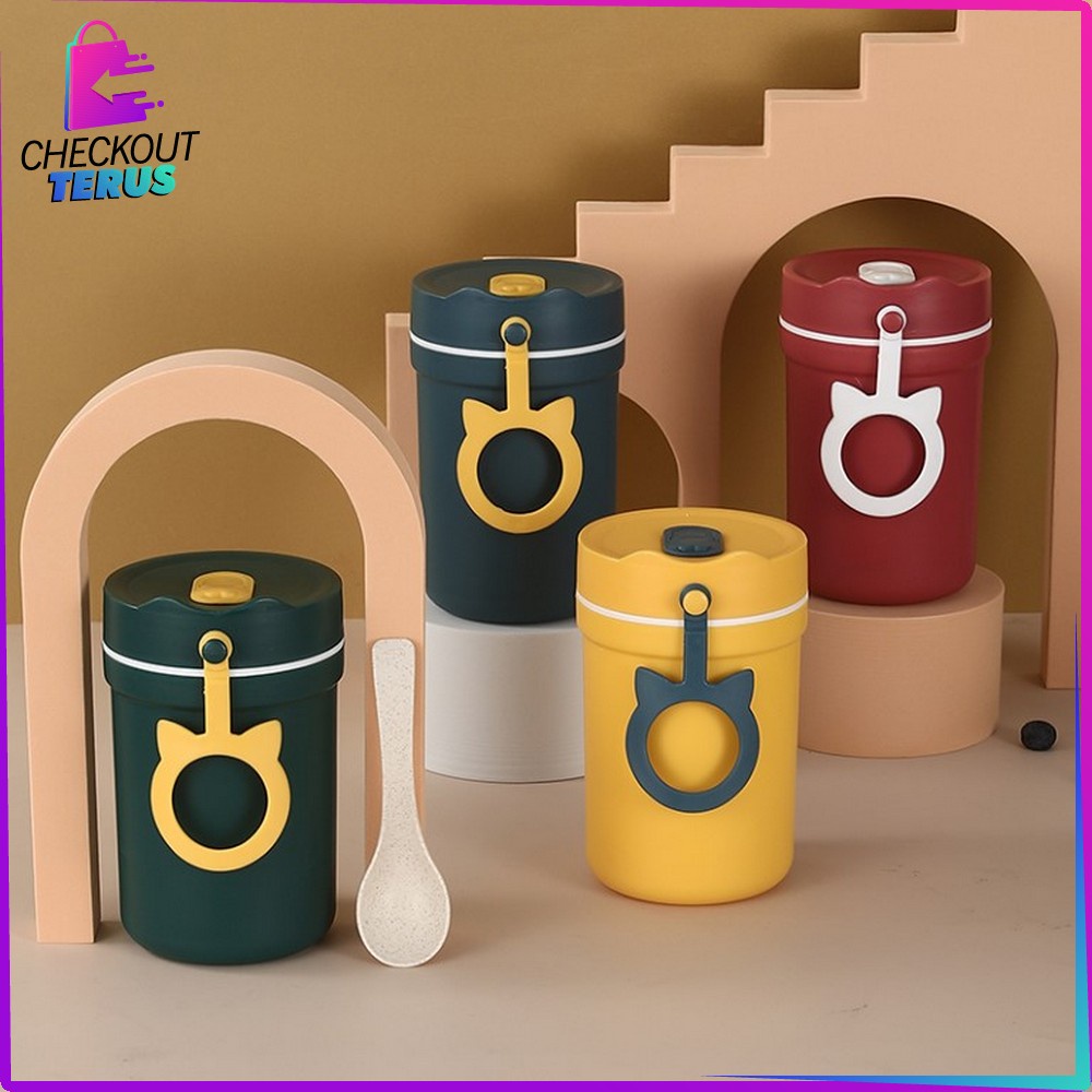 CT C377 Breakfast Cup Portable Tempat Sup Bubur  Anti Tumpah Soup Cup Kontainer Tempat Bekal Makanan Tempat Sarapan