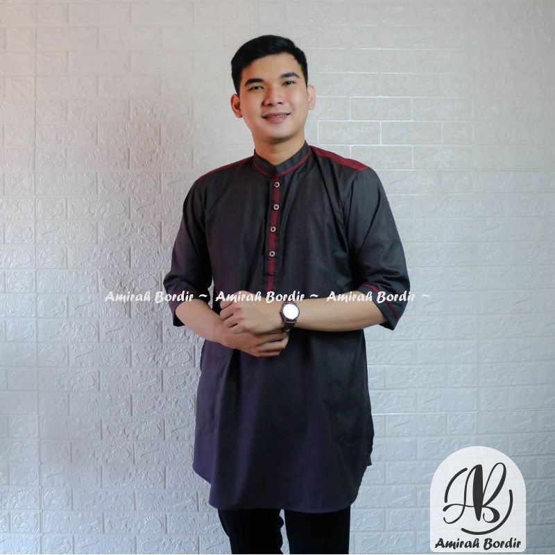 KOKO KURTA DEWASA KATUN POLOS MODEL CASUAL SIMPEL KEKINIAN LENGAN 3/4