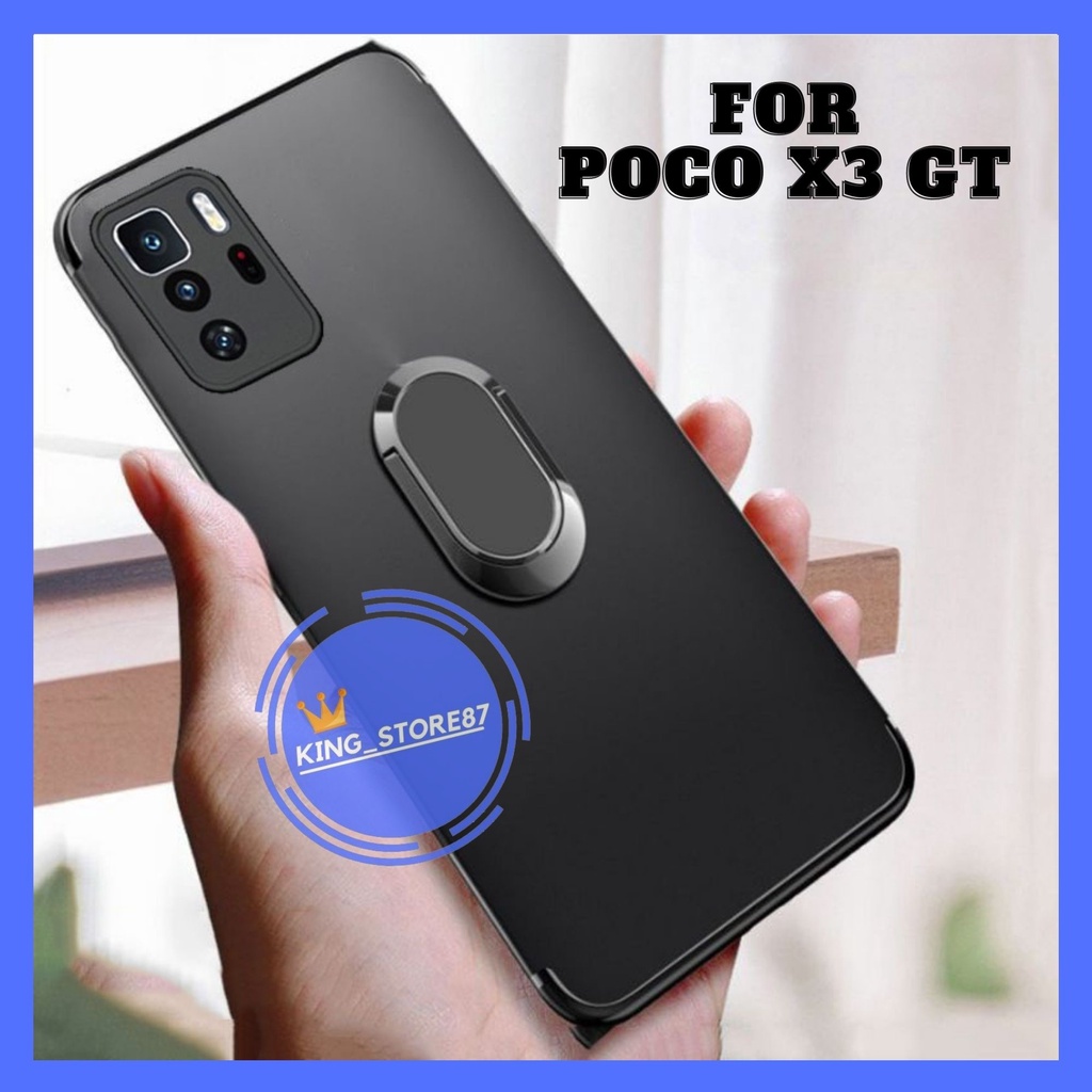 Case Xiaomi Poco X3 GT Slim Matte Ring Kickstand Premium Softcase