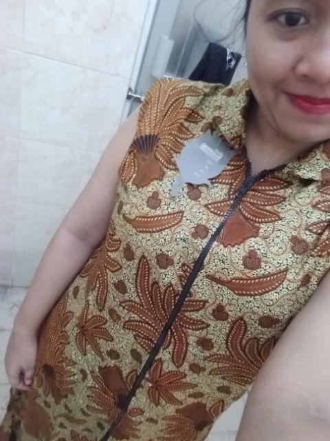 Maxi Cardi Batik Outer Wear Long Vest Sogan Series #2 Longvest Ethnic Rompi Panjang Nirmala