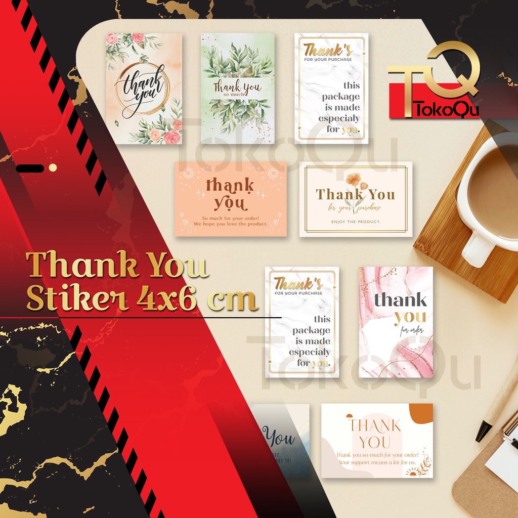 

[isi 50]Stiker Thank You/Stiker Terima Kasih/Thank You Stiker