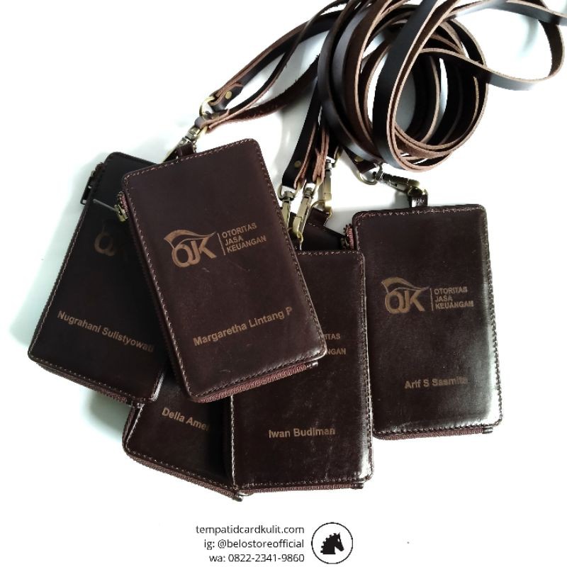 

ID Card Name Tag Holder Kulit Makassar