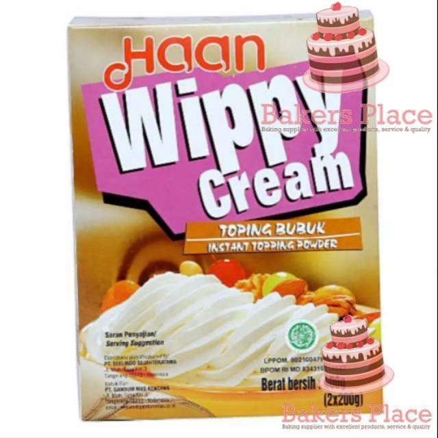 

HAAN WIPPY CREAM 400gr TOPPING KUE MURAH PROMO HEMAT