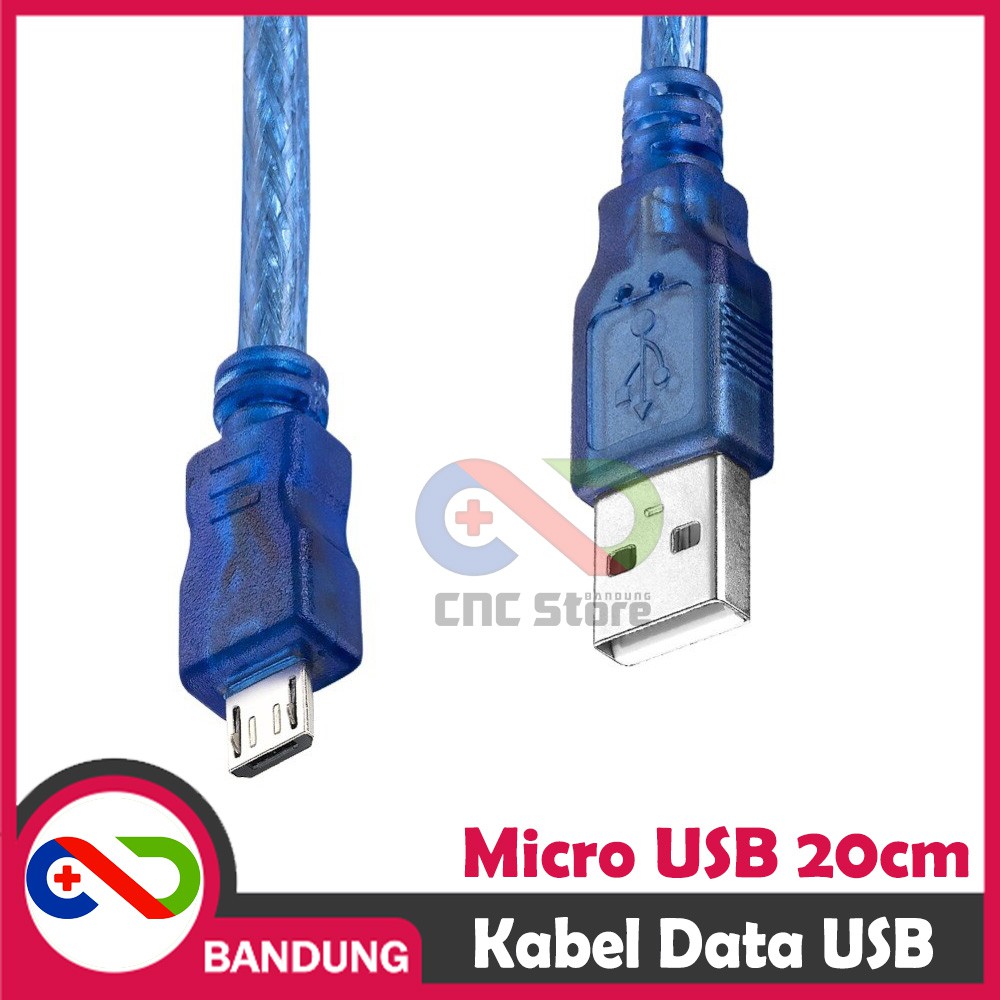 KABEL DATA MICRO USB ARDUINO MICRO USB ROBOTDYN TYPE A MALE 30CM