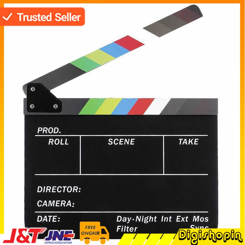 

Clapper Film Action Profesional Clapper Board Colorful Acrylic