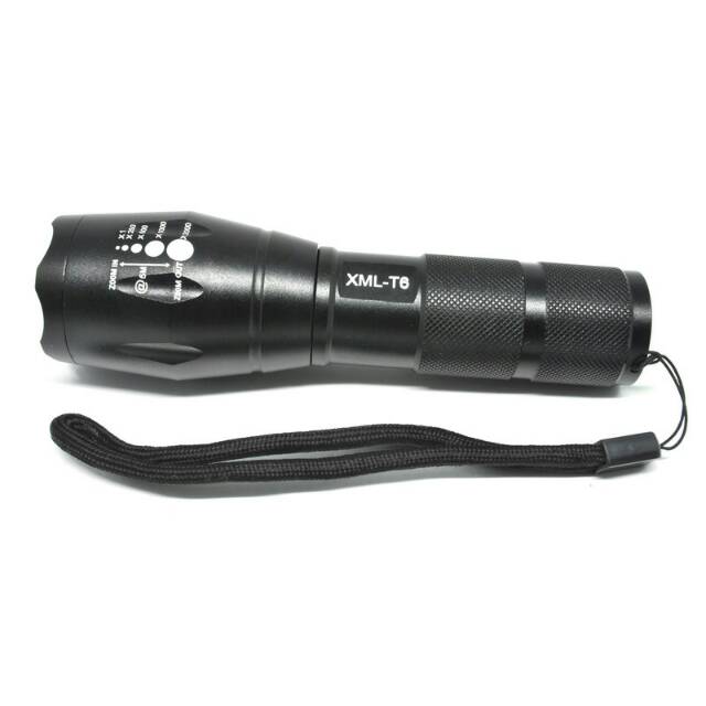 TaffWare E17 Senter LED Cree XM-L T6 2000 Lumens - Black