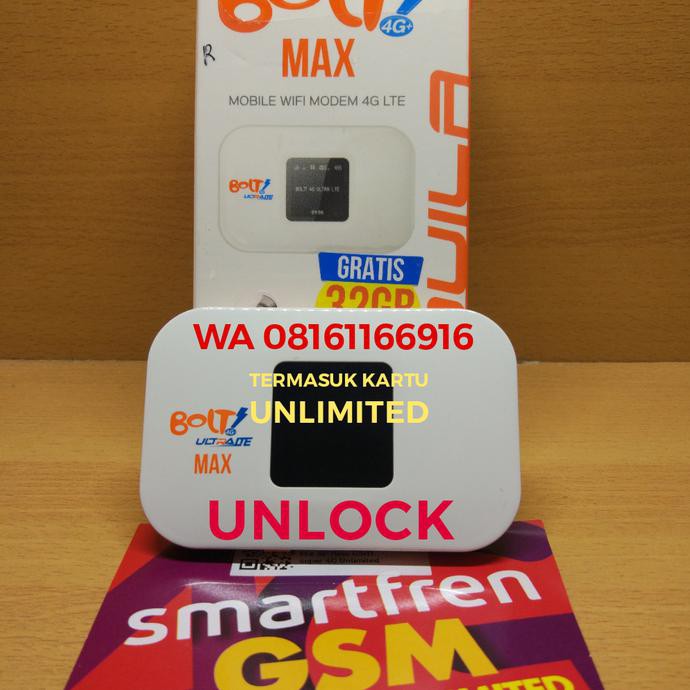 Mifi Modem Bolt Aquila Max Plus Kartu Perdana Unlimited 30 Hari