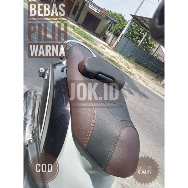 Sarung Jok Motor Honda Scoopy Karbu Bahan Full MBtech Variasi Model Eropa Anti Rembes Original