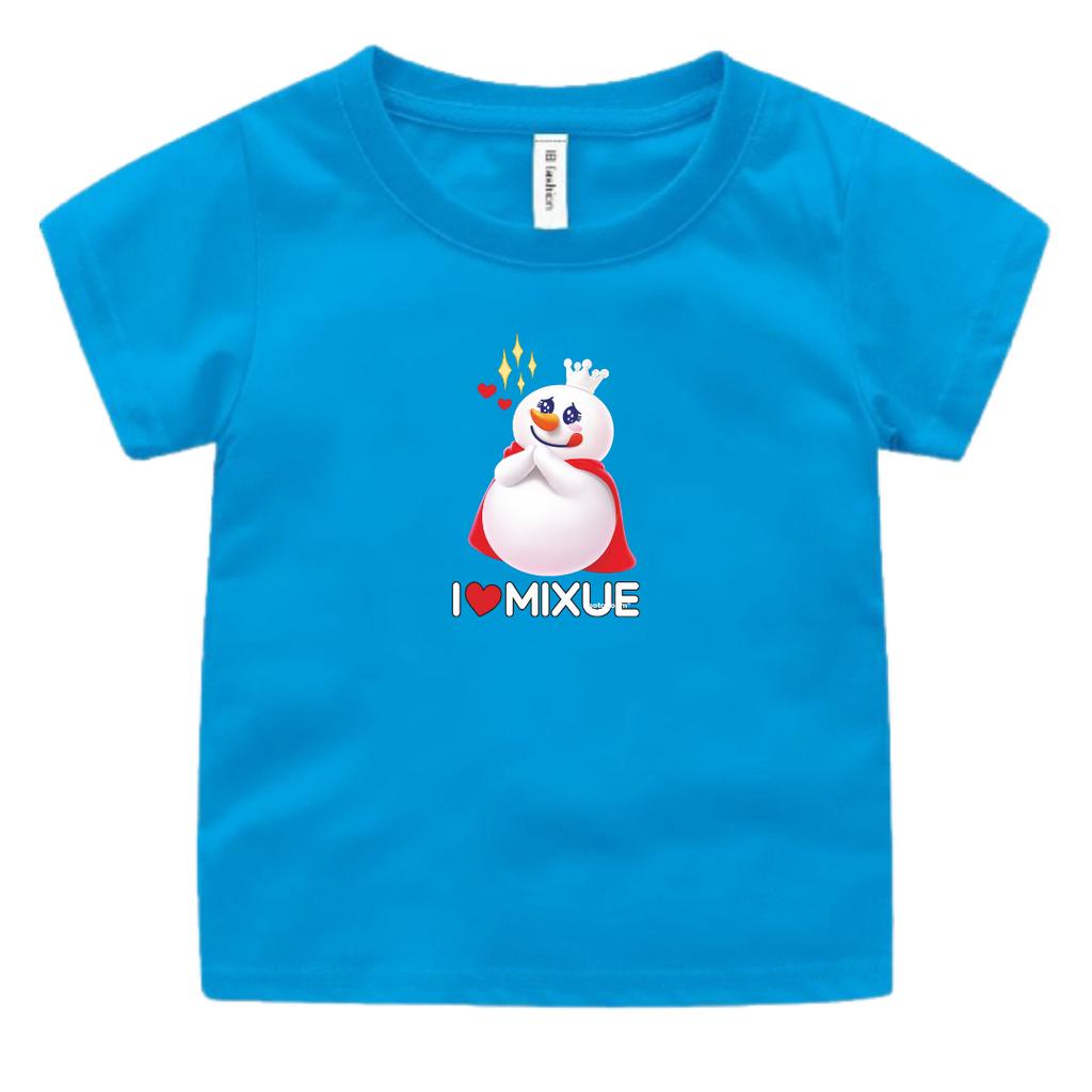 BAJU KAOS OBLONG MURAH ANAK PEREMPUAN DAN LAKI UNISEX MOTIF MIXUE ICE CREAM IDEAL UMUR 2-9 TAHUN