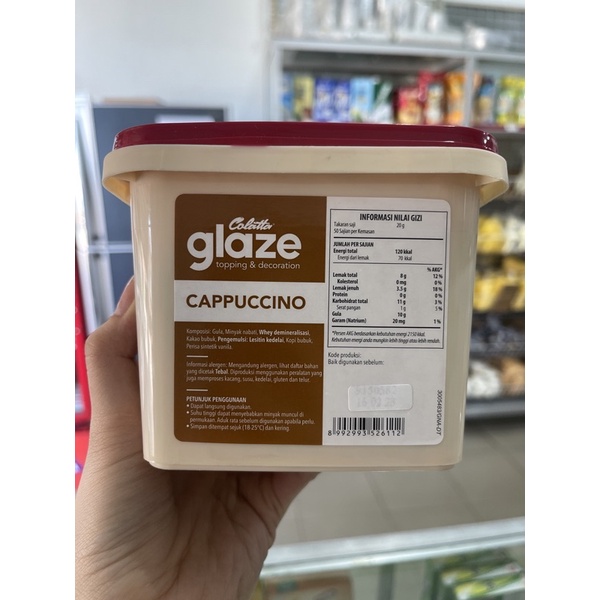Colatta Glaze 1KG / topping deccoration / bahan pelapis donat donut / cappucino / dark chocolate / green tea matcha / strawberry / tiramisu / white vanilla