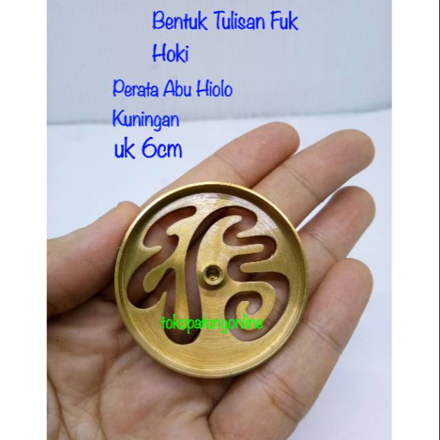 Perata Abu Hiolo Kuningan Hoki Fuk Uk 4.5cm