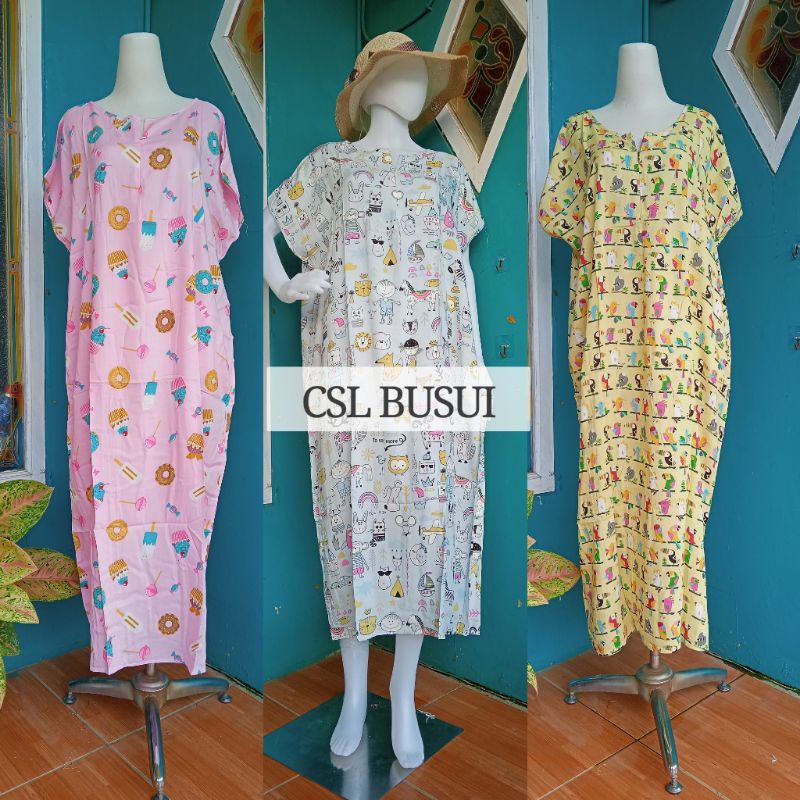 Daster Rayon Busui Habel (CSL) Panjang Semata Kaki Rayon Premium-1