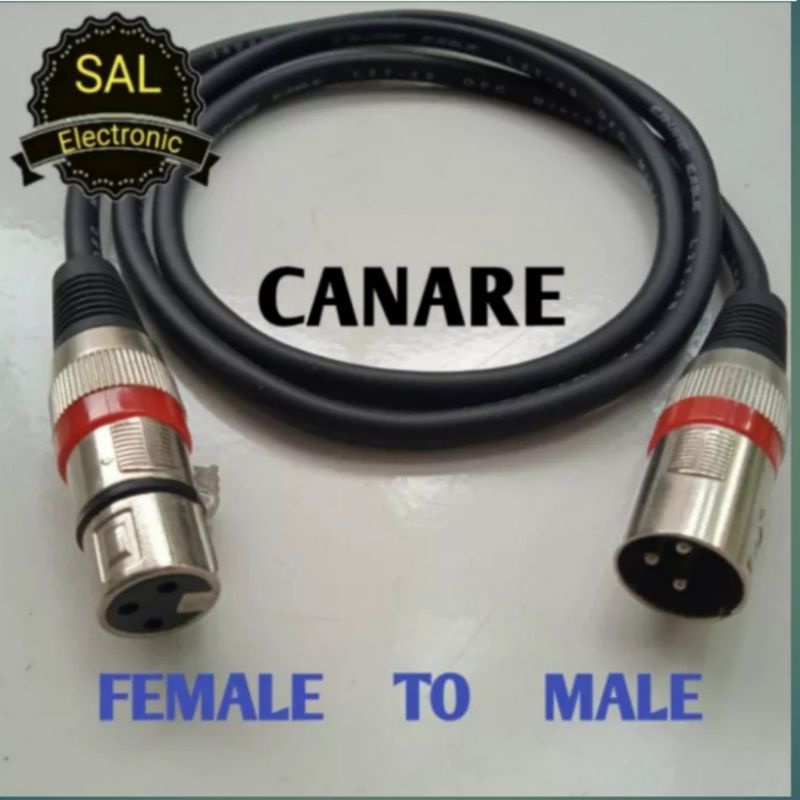 Kabel jack XLR male to female