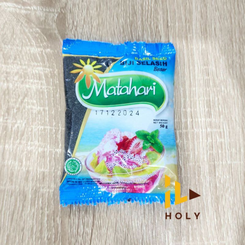 Biji Selasih Matahari Sachet 50gr / Selasih Kualitas Super