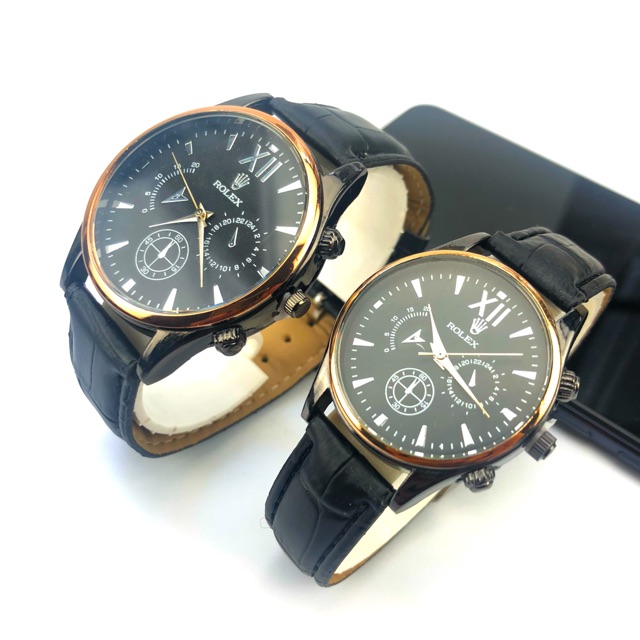 ［Ready Stock］Jam tangan couple kulit  kombinasi s1031