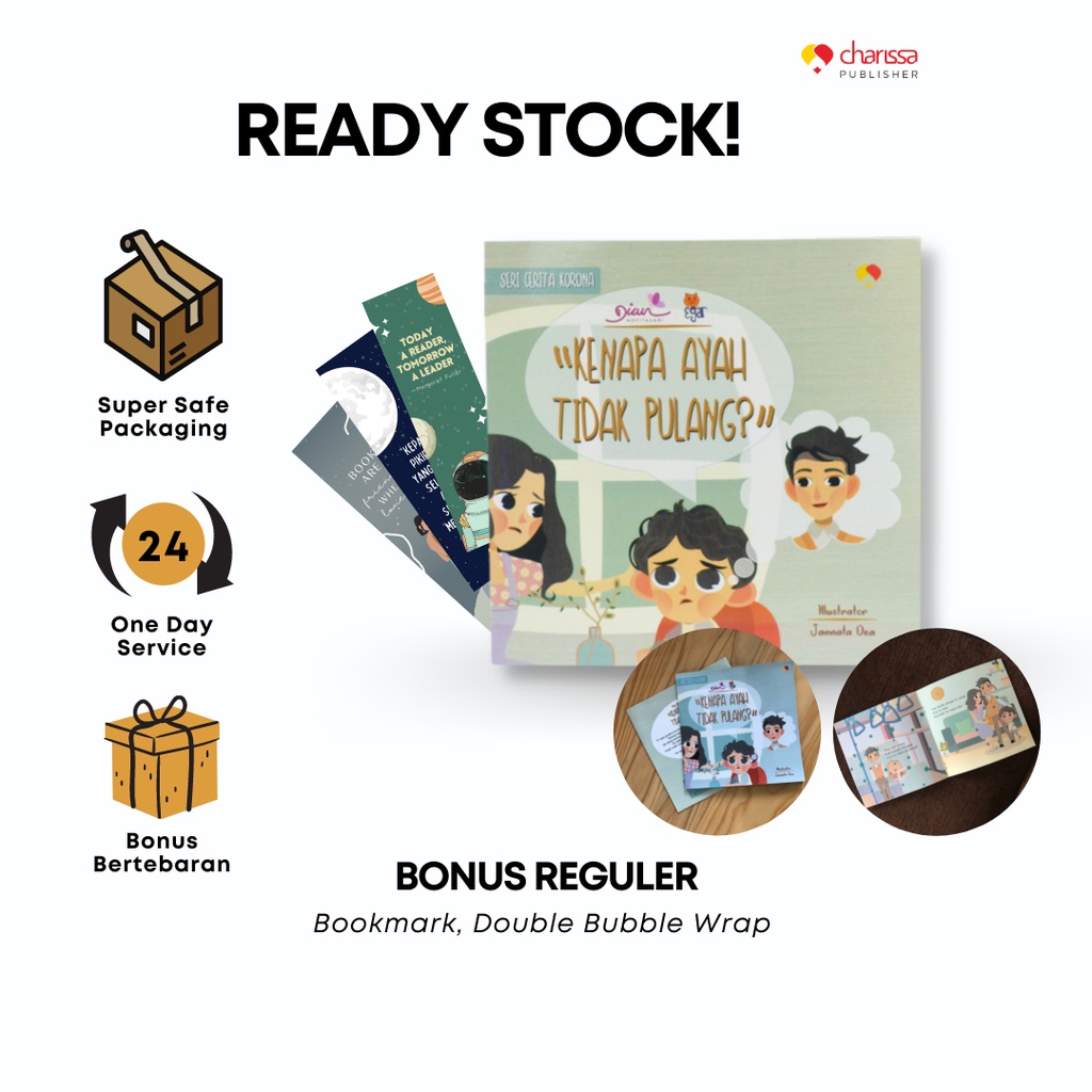 Charissa Publisher - Buku Kenapa Aya Tidak Pulang - Seri Cerita Korona