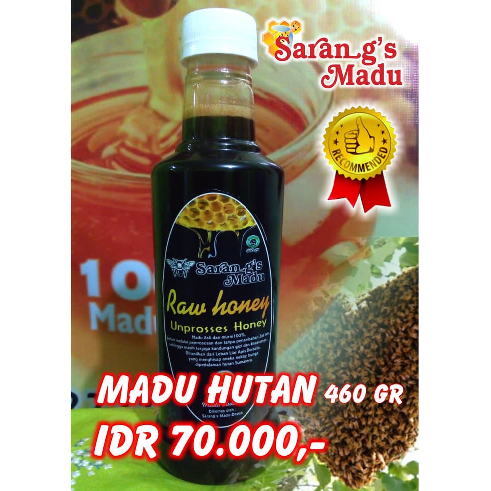 

Madu Alami Asli RAW HONEY TULEN (HUTAN) 500gr