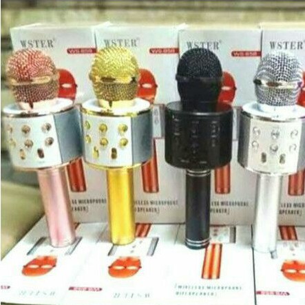 Mic Bluetooth karaoke microphone ws-858 K068 K1 K088i mikrofon smule KTV wireless