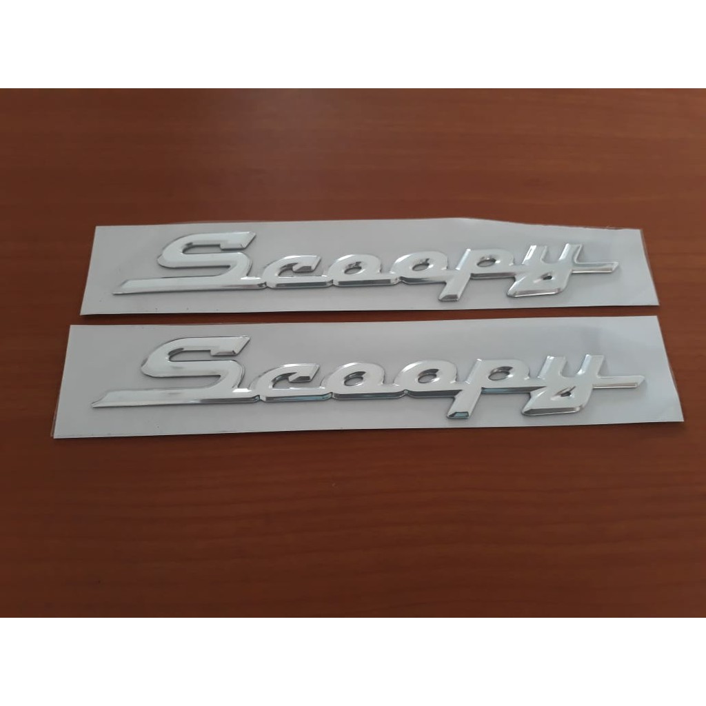 Stiker Emblem Logo Timbul Honda Fi Scoopy Original 2013 2014 2015 2016 2017