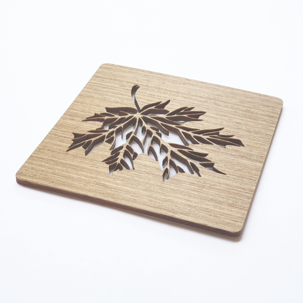 Coaster Tatakan Gelas Maple Leaf