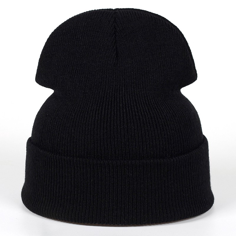 Topi Beanie Rajut Bahan Katun Gaya Hip Hop Kasual Untuk Pria Dan Wanita