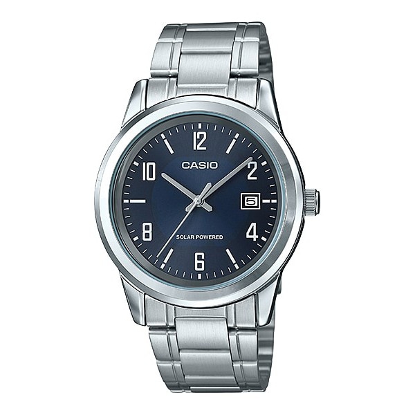 Best Seller Jam Tangan Pria Casio Original Analog Solar Power Mtp-Vs01D-2B