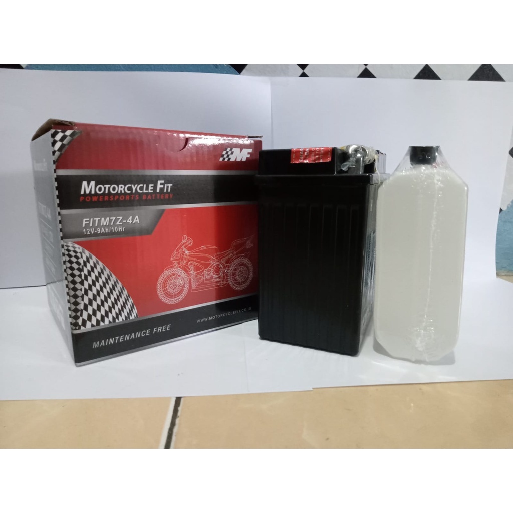 AKI MOTOR PULSAR 180/200 THUNDER 125/250 MOOTORCYCLE FIT FITM7Z-4A ACCU ORIGINAL 12V 9AH