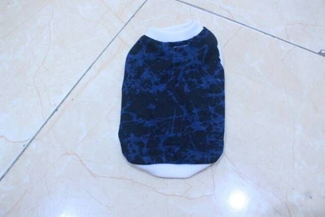 Kaos motif DIY blue lucu untuk kucing dan anjing size S M L XL